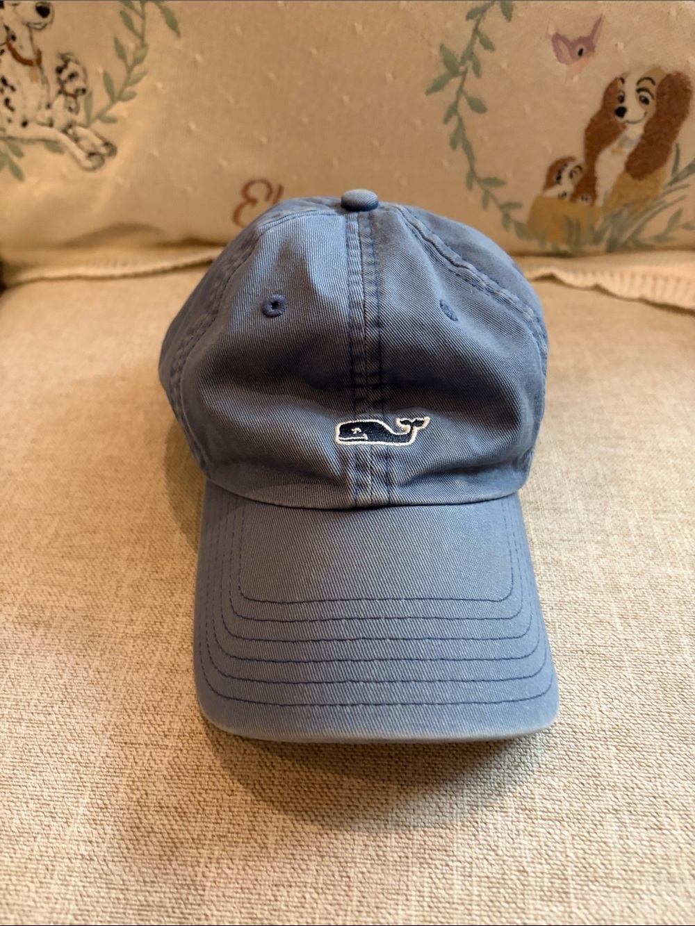Vineyard Vines Kids Slate Blue Whale Cap
